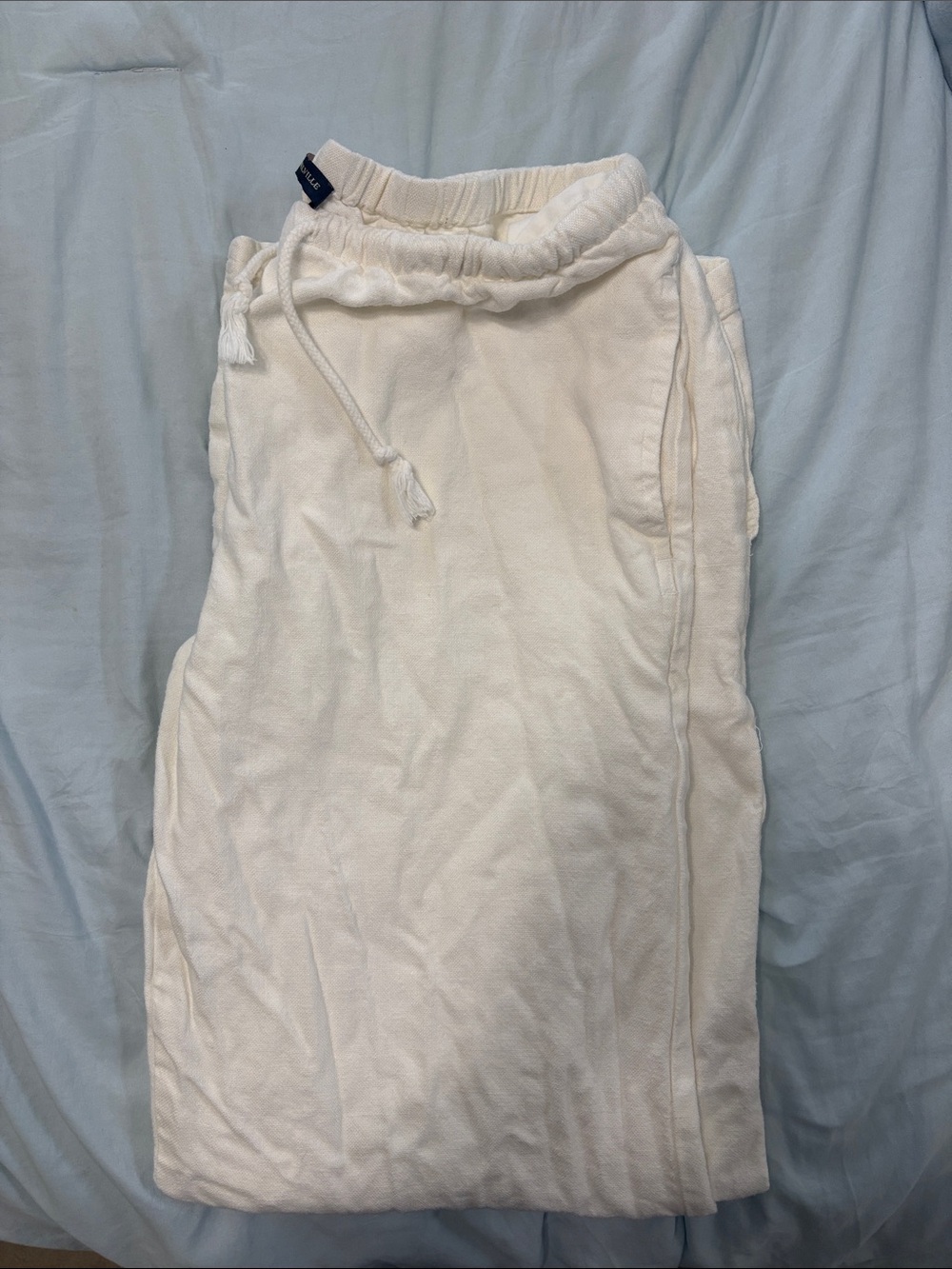 Brandy Melville White Linen Pants